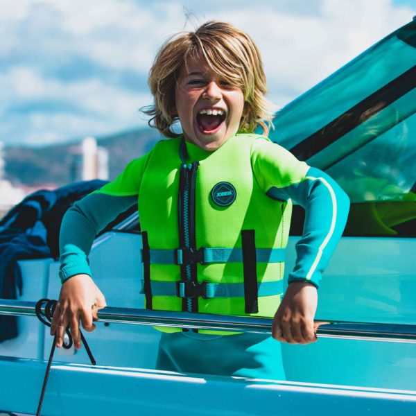 JOBE NEOPRENE GIUBOTTO SALVAGENTE BAMBINI - blue, rosso, lime, fucsia - immagine 5